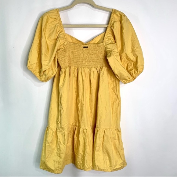 Billabong | Yellow Puff Sleeve Dress - Picture 3 of 8